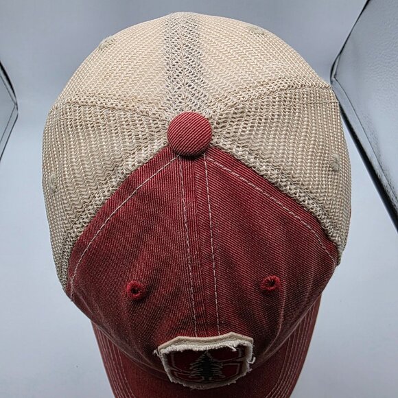 Top of the World Stanford Cardinal Trucker Hat Cap Adjustable Snapback Red NCAA - Picture 5 of 10